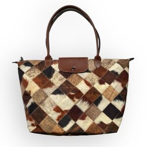 Longchamp Paris le pliage modele depose patch pony medium tote